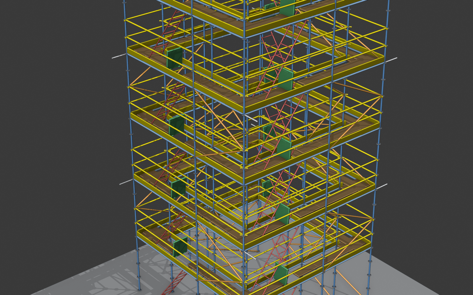 Orbit render · top-down view